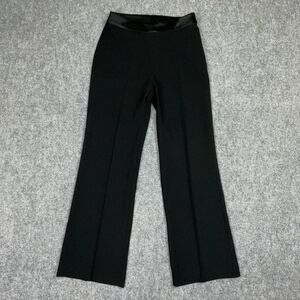 St John Essentials Pants Womens Size 4 Black Straight Leg Sophisticated Elegant